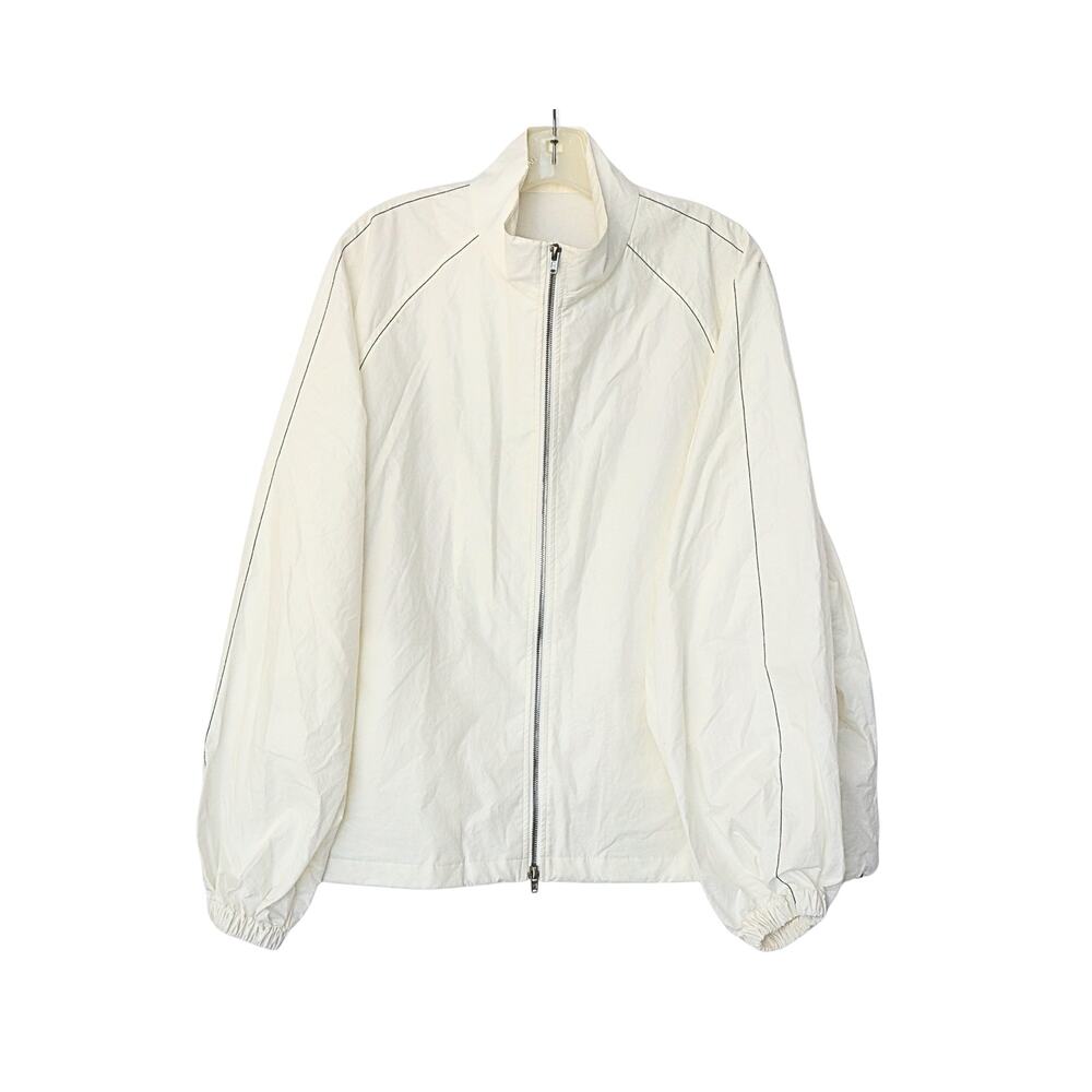 Logo Coating Jumper - Ivory - Free Size